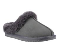 Hush Puppies Amara Suede WoMens Grey Slippers - Size UK 4