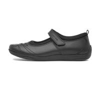 Hush Puppies Amber Youth Girls Black Leather Shoes UK 7