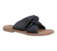 Hush Puppies Amy Wide Fit Leather Women's Black Sandals