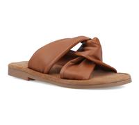 (, ) Hush Puppies Amy Wide Fit Leather Women's Tan Standard Sandals