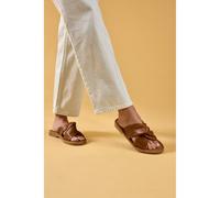 Hush Puppies Amy Wide Fit Sandal In Tan Tan