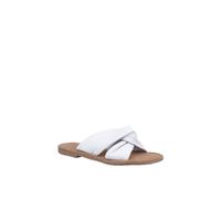 Hush Puppies Amy Wide Fit Leather Women's White Sandals UK 5
