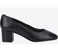 Hush Puppies Anna Black Court Ladies Shoes Leather