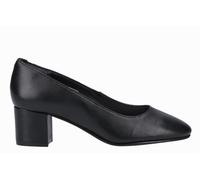 Hush Puppies Anna Wide Leather Women's Black Heels UK 8
