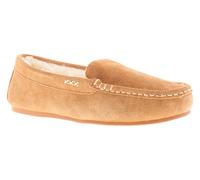 Hush Puppies Annie Womens Tan Suede Moccasin & Ballerina Slippers, Size: 7