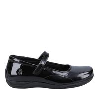 Hush Puppies ARIA Girls School Shoes Black Patent - UK 7 (Teens)
