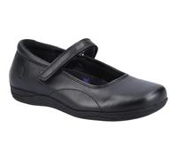 Hush Puppies ARIA Girls Leather School Shoes Black - UK 2 (Older Kids)