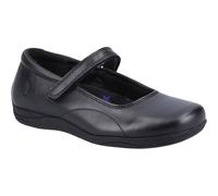 Hush Puppies Aria Leather Youth Girl's Black Shoes UK 5
