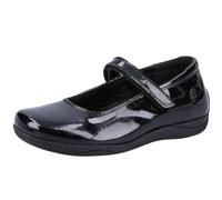 Hush Puppies Aria Patent Junior School Uniform Shoe, Black, 10 UK Child