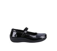 Hush Puppies Aria Patent Snr School Shoe, Black, Size 3 Older Black