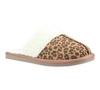 Hush Puppies Womens/Ladies Arianna Leopard Print Suede Slippers (8 UK) (Brown/White)