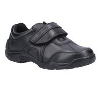 Hush Puppies Arlo Leather Boys School Shoes Touch Fasten Comfort Shoe UK 10-2