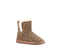 Hush Puppies Womens Ashleigh Slipper, Leopard, 3 UK