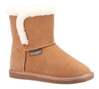 Hush Puppies Ashleigh Tan Ladies Leather Slippers