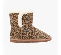Hush Puppies Womens Ashleigh Slipper, Leopard, 5 UK