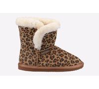 Hush Puppies Girls Ashlynn Slipper, Leopard, 13 UK Child