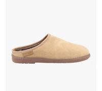 Hush Puppies Ashton Mens Leather Slip-On Warm Lining Comfort Tan Mules