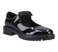 Hush Puppies Astrid Bow Leather Girl's Black Shoes