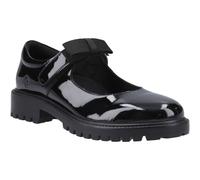 Hush Puppies Astrid Bow Leather Girls's Black Shoes - UK 6 / EU 39 / US 7