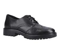 Hush Puppies Athena Senior Leather Girls's Black Brogues - UK 6 / EU 39 / US 8