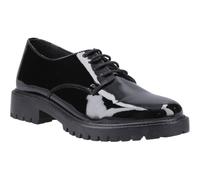 Hush Puppies Aubrey Lace Up Patent Senior School Shoe