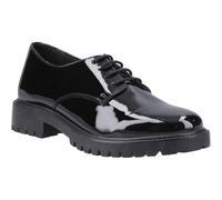 Hush Puppies Aubrey Leather Girl's Black Derby Shoes