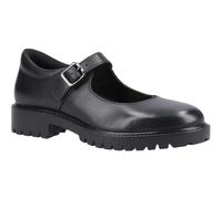 Hush Puppies Aurora Senior Leather Girls's Black Shoes - UK 3 / EU 36 / US 3.5