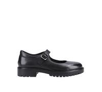 Hush Puppies Aurora Snr School Shoe, Black, Size 4 Older Black