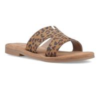 Hush Puppies Azalea Mule Leather Women's Leopard Sandals - UK 6