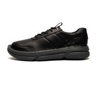 Hush Puppies Baylor Mens Leather Trainers Smart Casual Comfort Sneakers Black