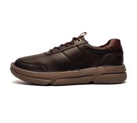 Hush Puppies Baylor Mens Leather Shoes Smart Casual Comfort Sneakers Brown