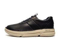 Hush Puppies Baylor Mens Leather Shoes Smart Casual Comfort Sneakers Navy