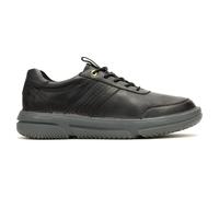 Hush Puppies Baylor Mens Leather Trainers Smart Casual Comfort Sneakers Black