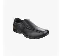 Hush Puppies Bespoke Senior Leather Boy's Black Loafers