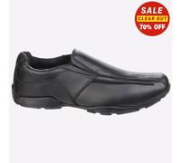 Hush Puppies Bespoke Youth Boys Black Leather Loafers UK 3