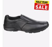 Hush Puppies Bespoke Youth Boy's Black Leather Loafers UK 7.5