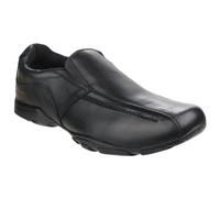 Hush Puppies Bespoke Senior Leather Boys's Black Loafers - UK 3.5 / EU 36.5 / US 4