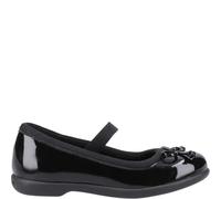 Hush Puppies BETTY PATENT JNR Girls Shoes Black - UK 13 (Small Kids)
