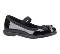 Hush Puppies Betty Patent Leather Junior Black Shoes UK 2