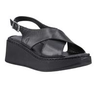 Hush Puppies Bex Wedge Nubuck Women's Black Wedges UK 6