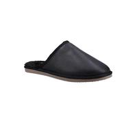 Hush Puppies Black Coady Leather Slippers Black