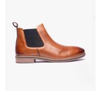 Hush Puppies BLAKE Mens Leather Chelsea Boots Tan - UK 8