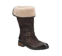 Hush Puppies Bonnie Brown Sherling Brown Mid Boots Brown