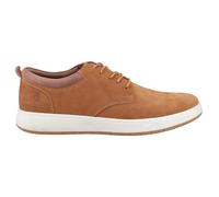 Hush Puppies Bowen Mens Casual Leather Lace Up Trainers Tan