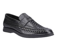 Hush Puppies Bowie Leather Mens Black Loafers - Size UK 11