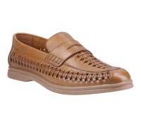 Hush Puppies Bowie Leather Mens Tan Loafers - Size UK 9