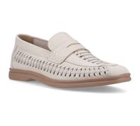 Hush Puppies Bowie Leather Mens Taupe Slim Fit Loafers - Size UK 10