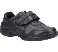 Hush Puppies Boys Arlo Junior School Shoe - Black Leather - Size 13 Kids (UK Shoe)