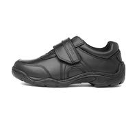 (UK 10, Black) Hush Puppies ARLO Boys Leather School Shoes Black