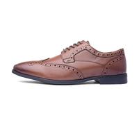 Hush Puppies Boys Elliot Brogue School Shoe, Tan, 6